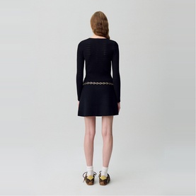 Bow Pointelle Knit Top