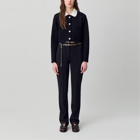 High-Rise Cigarette Trousers