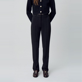 High-Rise Cigarette Trousers