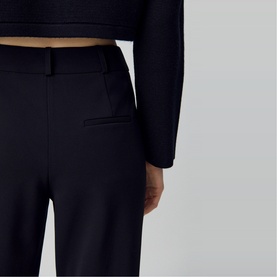 High-Rise Cigarette Trousers