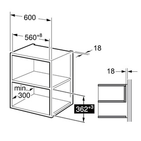 20L 800W Integrated Microwave