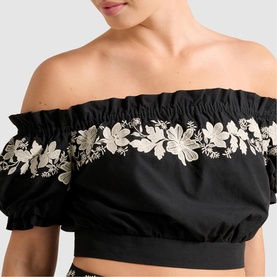 Blaire Embroidered Cropped Top