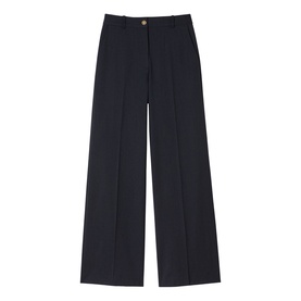 Pinstripe Straight Leg Trousers