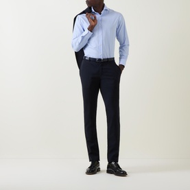 Pinstripe Poplin Formal Shirt