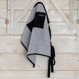 Poli-Dri Black Cotton Waist Apron