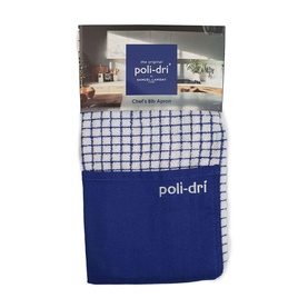 Poli-Dri Blue Cotton Bib Apron