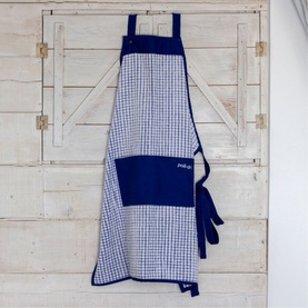 Poli-Dri Blue Cotton Bib Apron