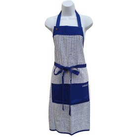 Poli-Dri Blue Cotton Bib Apron