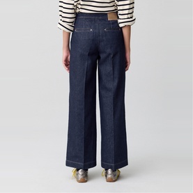 Wide-Leg Denim Jeans