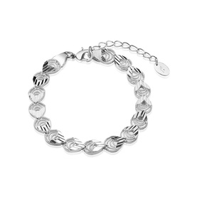 Circular Necklace & Bracelet Two-Piece Set
