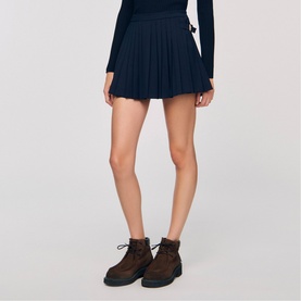Pleated Flared Skort