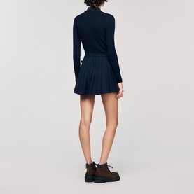 Pleated Flared Skort