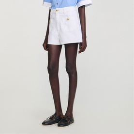 Patch Pocket Denim Shorts