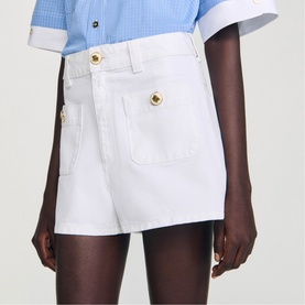 Patch Pocket Denim Shorts