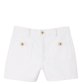 Patch Pocket Denim Shorts