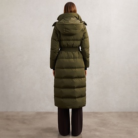 Colette Belted Longline Puffer Coat