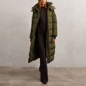 Colette Belted Longline Puffer Coat