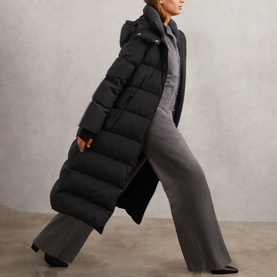 Colette Belted Longline Puffer Coat