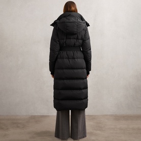 Colette Belted Longline Puffer Coat