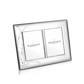 Large Floral Double Photo Frame
