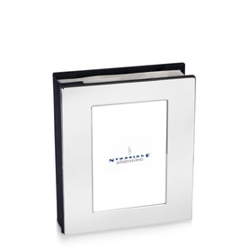 Newbridge Occasions Silver Plated Photo Album 4x6, silver with polished front panel and branded gift box backing