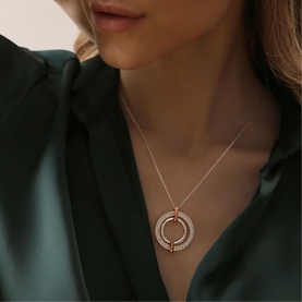 Ti Amo Circular Pendant Necklace