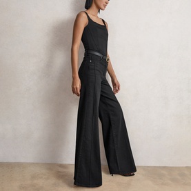 Heather Wide-Leg Jeans