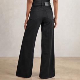 Heather Wide-Leg Jeans