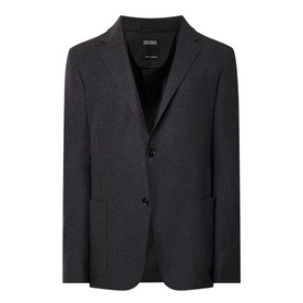 Single-Breasted Wool Shirt Jacket