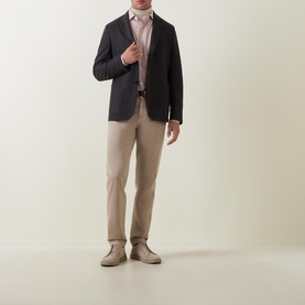 Single-Breasted Wool Shirt Jacket