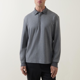 Logo Long-Sleeve Polo Shirt