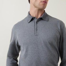 Logo Long-Sleeve Polo Shirt