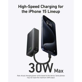 Nano Power Bank (30W Built-In USB-C Cable)