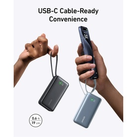 Nano Power Bank (30W Built-In USB-C Cable)