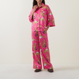 Cocktail Leopard Print Pyjama Set