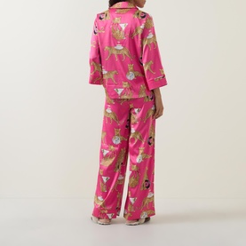 Cocktail Leopard Print Pyjama Set