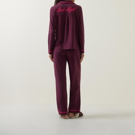 Goodnight Embroidered Pyjama Set