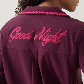Goodnight Embroidered Pyjama Set