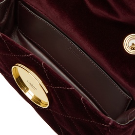 Heritage Logo Plaque Quilted Shoulder Bag