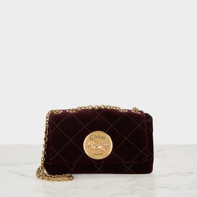 Heritage Logo Plaque Quilted Shoulder Bag