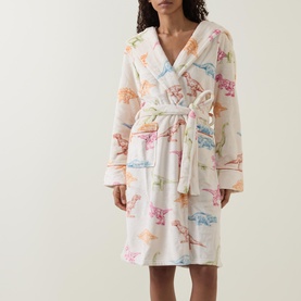 Dinosaur Sketch Patterned Robe
