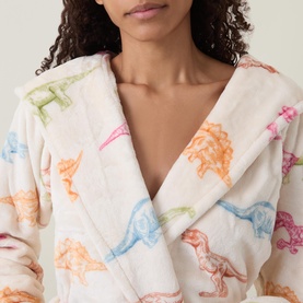 Dinosaur Sketch Patterned Robe