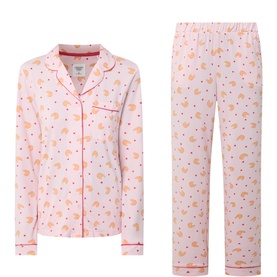 Croissant Patterned Pyjama Set