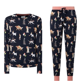 Party Dogs Patterned Pyjama Set