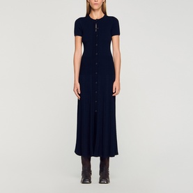 Flared Knitted Dress