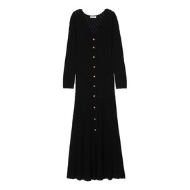 Scalloped Edge Knitted Dress