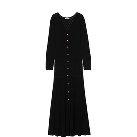 Scalloped Edge Knitted Dress