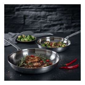 Culinary Fiveply Frying Pan Set Uncoated 24cm/28cm