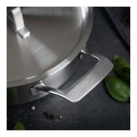 Culinary Fiveply Chef's Pan With Lid Uncoated 28cm