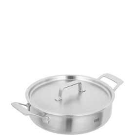 Culinary Fiveply Chef's Pan With Lid Uncoated 28cm